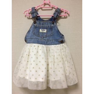 オシュコシュ(OshKosh)の値下げ！オシュコシュ　デニムワンピース サイズ18month(ワンピース)