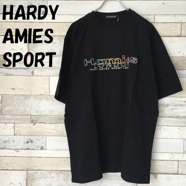 HARDY AMIES(ハーディエイミス)の【人気】ハーディエイミス スポーツ ロゴTシャツ ブラック サイズL メンズのトップス(Tシャツ/カットソー(半袖/袖なし))の商品写真