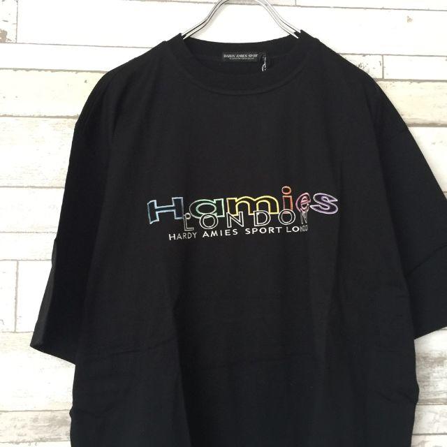 HARDY AMIES(ハーディエイミス)の【人気】ハーディエイミス スポーツ ロゴTシャツ ブラック サイズL メンズのトップス(Tシャツ/カットソー(半袖/袖なし))の商品写真