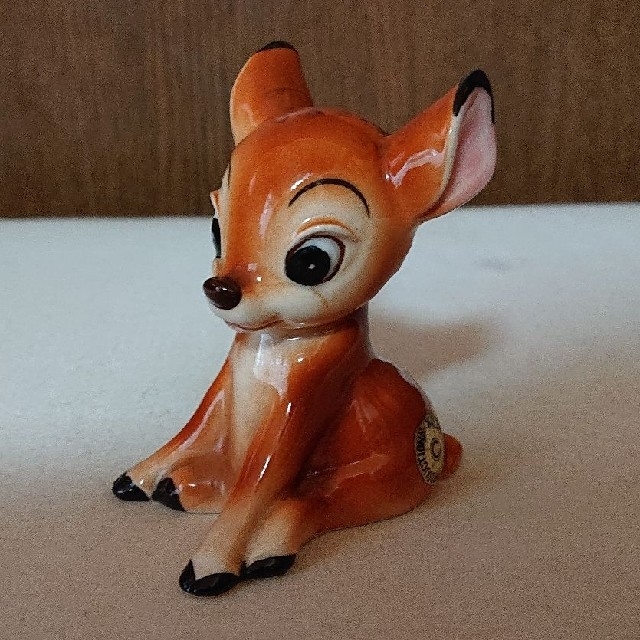 Disney - 70年代 ディズニーバンビ 陶器置物 ヴィンテージ