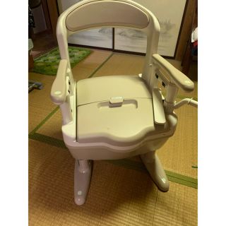 ポータブルトイレ 部屋置きトイレ 安寿 ジャスピタ ソフト便座 展示品