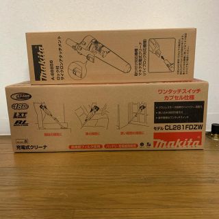 マキタ(Makita)の新品未開封 makita 掃除機 【CL281FD ZW】アタッチメント付き(掃除機)