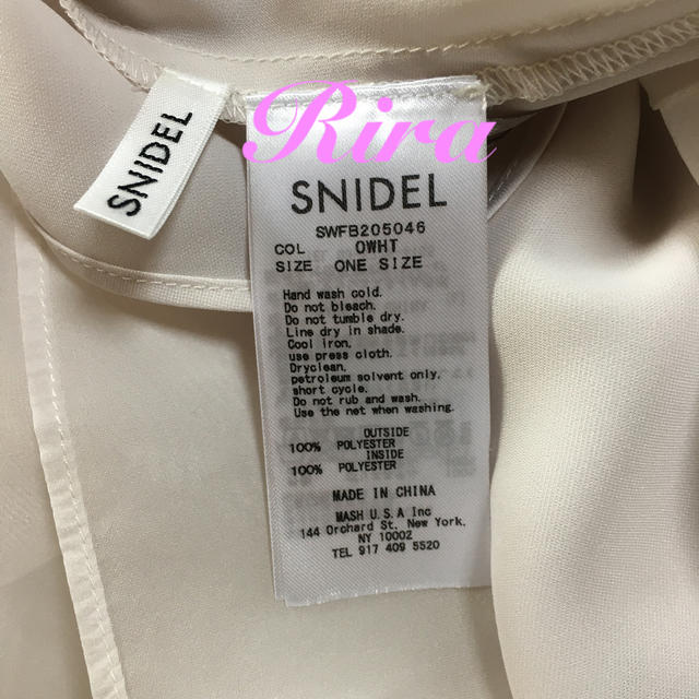 SNIDEL(スナイデル)の完売🌷新作新品🍀スナイデル オーガンシースルーブラウス レディースのトップス(シャツ/ブラウス(長袖/七分))の商品写真