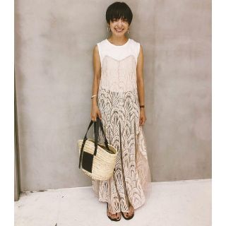 トゥデイフル(TODAYFUL)のTODAYFUL シアーレースキャミソールドレス ワンピース 高山都さん着用(ロングワンピース/マキシワンピース)