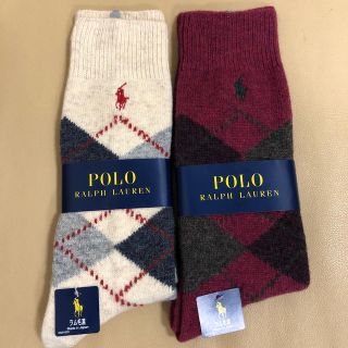 ポロラルフローレン(POLO RALPH LAUREN)のRALPHER様専用　女性用　ポロラルフローレン　アーガイル柄ソックス2足(ソックス)