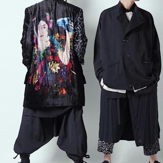 国産原料100% Yohji Yamamoto 19ss テラードジャケット 自撮り舞妓
