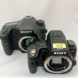 ソニー(SONY)のSONY α77IIボディ、SONY α55ボディ　ジャンク品(デジタル一眼)