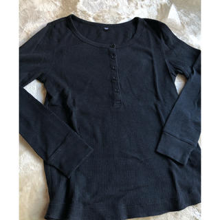 ユニクロ(UNIQLO)のユニクロ ワッフルヘンリーネックT XL(Tシャツ(長袖/七分))