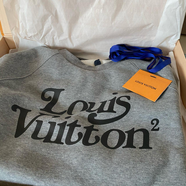 LOUIS VUITTON(ルイヴィトン)のレア♡LOUIS VUITTON NIGO スクエアード スウェットシャツ　M メンズのトップス(スウェット)の商品写真