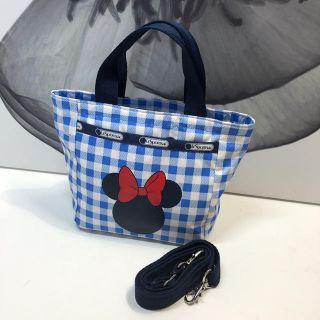 レスポートサック(LeSportsac)のレスポートサック 2way チェック柄 ミニーマウス ディズニー バッグ(ショルダーバッグ)