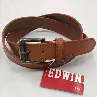 エドウィン(EDWIN)の新品 エドウィン メンズ ベルト  EDWIN 革  カジュアル 茶　5(ベルト)