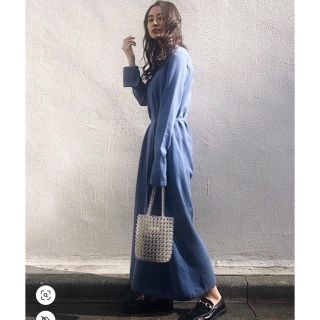 マウジー(moussy)のMOUSSY ワンピース ブルー(ロングワンピース/マキシワンピース)