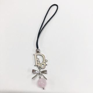 クリスチャンディオール(Christian Dior)のDior ディオール　アクセサリー　ストラップ　キーホルダー　シルバー　ピンク(キーホルダー/ストラップ)