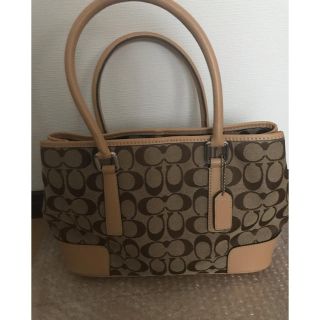 コーチ(COACH)のHIRO様専用　COACH コーチ　シグネチャーバッグ☆程よい大きさ☆オシャレ♪(ハンドバッグ)