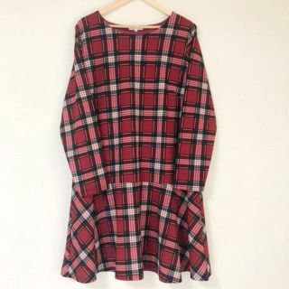 ザラ(ZARA)のフレアが可愛い(๑˃̵ᴗ˂̵)✨‼️❤️orb ofday❤️赤チェックワンピ(ロングワンピース/マキシワンピース)