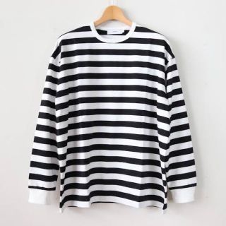 コモリ(COMOLI)のGraphpaper グラフペーパー border L/S Tee(Tシャツ/カットソー(七分/長袖))