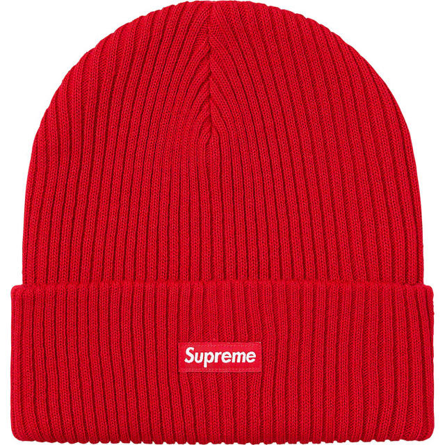 ニット帽/ビーニー新品!送料込! supreme Wide Rib Beanie Red ‼︎