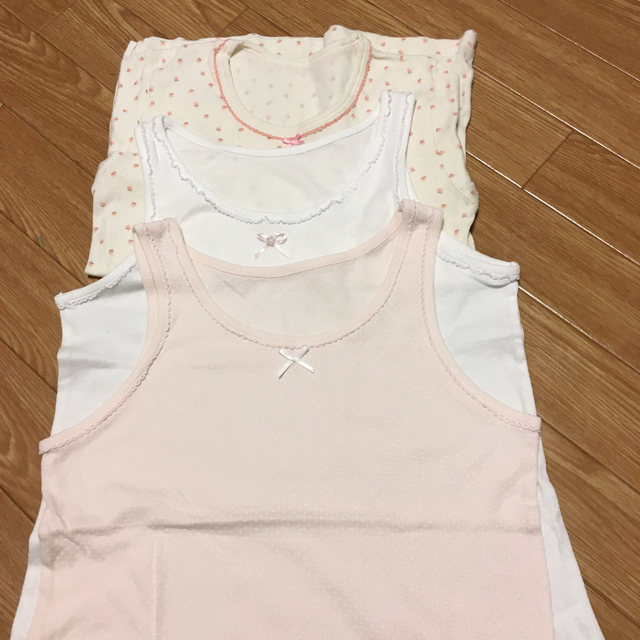 西松屋(ニシマツヤ)の肌着セット　140  キッズ/ベビー/マタニティのキッズ服女の子用(90cm~)(下着)の商品写真