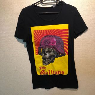 ジョンガリアーノ(John Galliano)のjohn Galliano Tシャツ　メンズ　黒(Tシャツ/カットソー(半袖/袖なし))