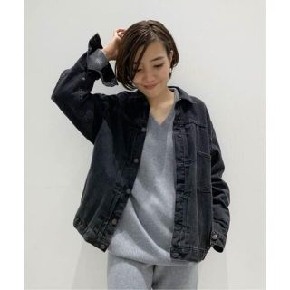 アパルトモンドゥーズィエムクラス(L'Appartement DEUXIEME CLASSE)のアパルトモン：STAMMBAUM/BLACK DENIM JACKET(Gジャン/デニムジャケット)