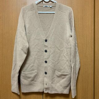 ユニクロ(UNIQLO)のUNIQLO ユニクロ カーディガン　メンズ　ベージュ(カーディガン)