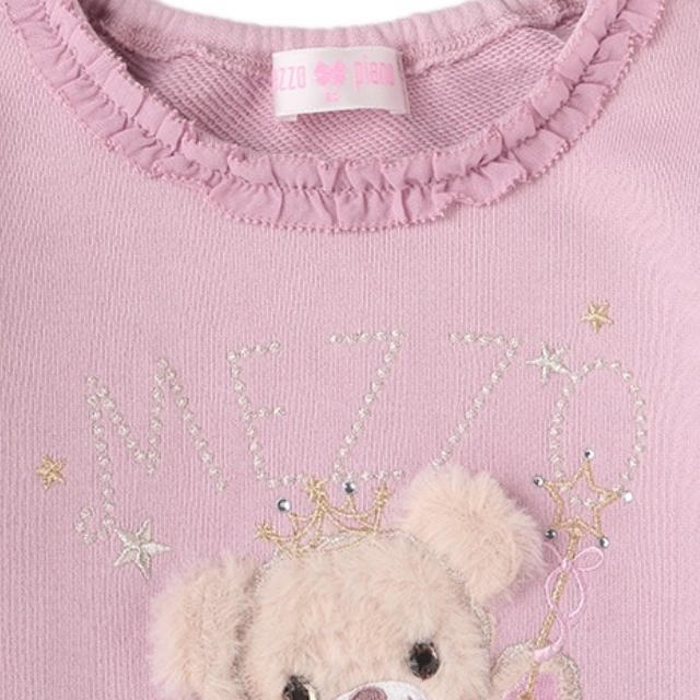 mezzo piano(メゾピアノ)のメゾピアノ🎀トレーナー🧸 110 キッズ/ベビー/マタニティのキッズ服女の子用(90cm~)(Tシャツ/カットソー)の商品写真