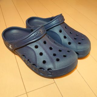 クロックス(crocs)のCROCS クロックス ネイビー 22cm(サンダル)