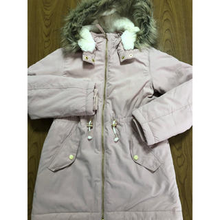 エイチアンドエム(H&M)のH&Mのフード付きブルゾン(美品)ピンク140cm(ジャケット/上着)