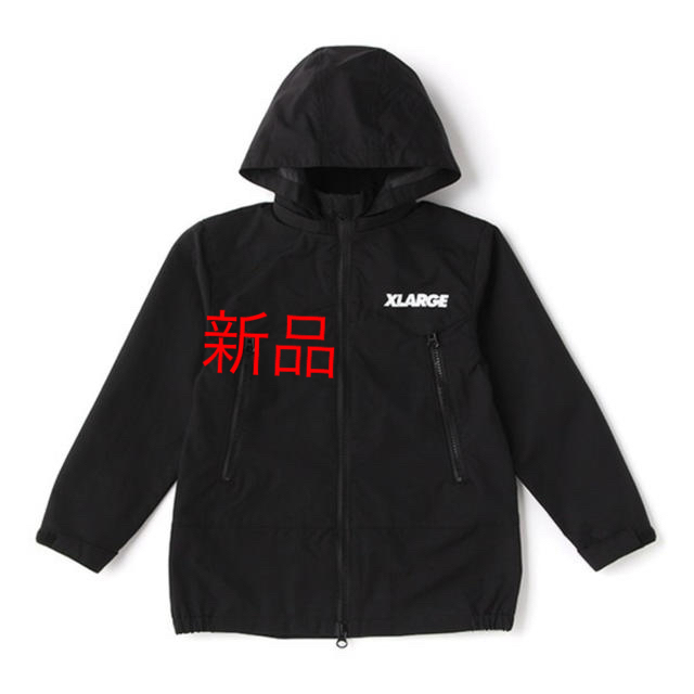 XLARGE(エクストララージ)の新品⭐︎フード着脱 ナイロンジャケット　120 キッズ/ベビー/マタニティのキッズ服女の子用(90cm~)(ジャケット/上着)の商品写真