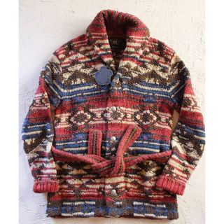 RRL - 新品*RRL*ハンドニット ランチ カーディガン*XS* ダブルアール