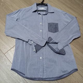 ザショップティーケー(THE SHOP TK)のTHE SHOP TK　シャツ　メンズ　青　水色　長袖　Mサイズ(シャツ)