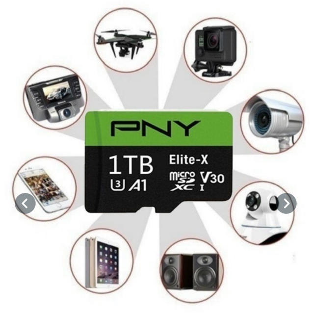 ✨激安✨ PNY Elite-X 1024GB microSD マイクロSD スマホ/家電/カメラのスマートフォン/携帯電話(その他)の商品写真