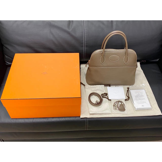 Hermes(エルメス)のおこ様専用です。☆美品HERMES エルメス ボリード31 エトゥープ☆ レディースのバッグ(ハンドバッグ)の商品写真