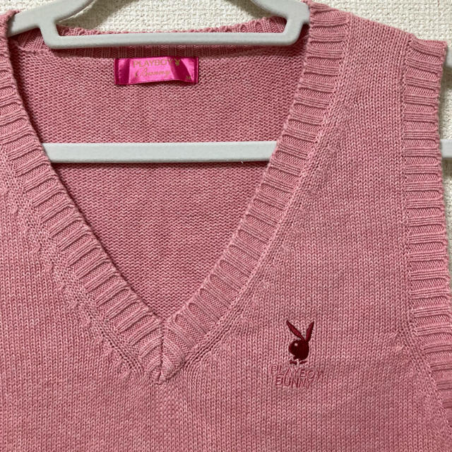 PLAYBOY(プレイボーイ)の【送料無料】PLAY BOY プレイボーイ ピンク ベスト 制服  学生服 メンズのトップス(ベスト)の商品写真