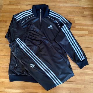 アディダス(adidas)のt.ayu様専用 美品】アディダス ジャージ 上下 メンズ 黒 シルバー(ジャージ)