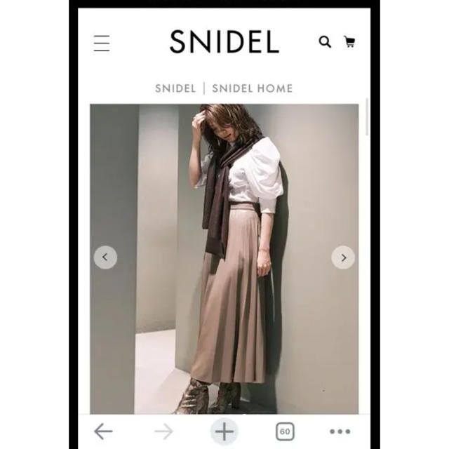 SNIDEL(スナイデル)のスナイデル　レザープリーツスカート レディースのスカート(ロングスカート)の商品写真