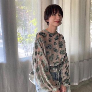 CLANE OPALE FLOWER TOPS(シャツ/ブラウス(長袖/七分))