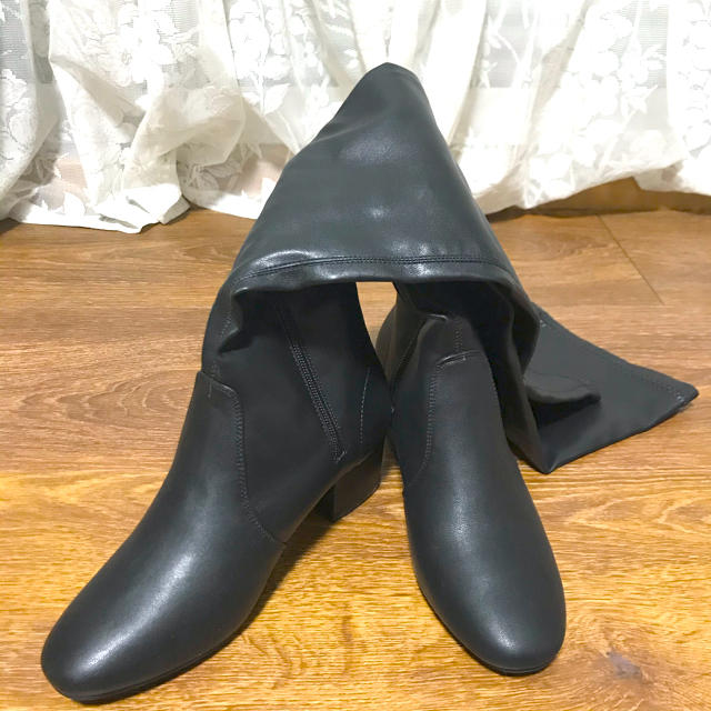 ニーハイブーツ　23cm  BLACK  レディースの靴/シューズ(ブーツ)の商品写真
