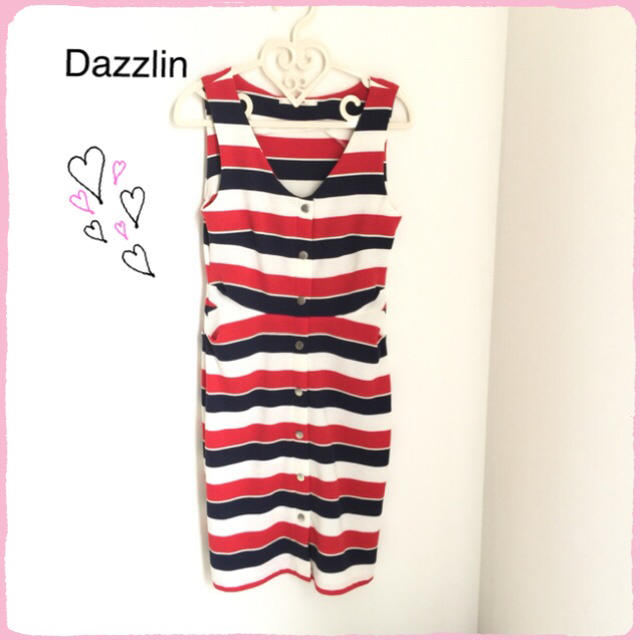 dazzlin(ダズリン)のダズリン ボーダーワンピース レディースのワンピース(ミニワンピース)の商品写真