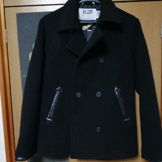 ショット(schott)のSchott × Victim 別注 Pコート 黒 Lサイズ(ピーコート)