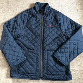 ポロラルフローレン(POLO RALPH LAUREN)の美品　ラルフローレン　キルティング　ネイビー　L(ダウンジャケット)