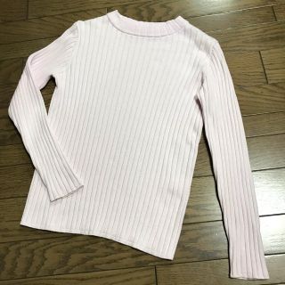 ユナイテッドアローズグリーンレーベルリラクシング(UNITED ARROWS green label relaxing)のグリーンレーベル リラクシングピンクラベンダー綿カシミヤ混ボトルネックリブニット(ニット/セーター)