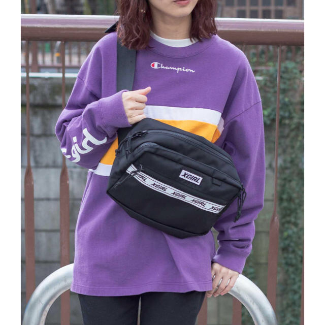 X-girl(エックスガール)のX-girl x NEWERA SQUARE WAIST BAG レディースのバッグ(ボディバッグ/ウエストポーチ)の商品写真