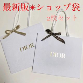 クリスチャンディオール(Christian Dior)の【未使用】最新ディオール ショッパー　ショップ袋　クリスマス　限定　Dior(ショップ袋)