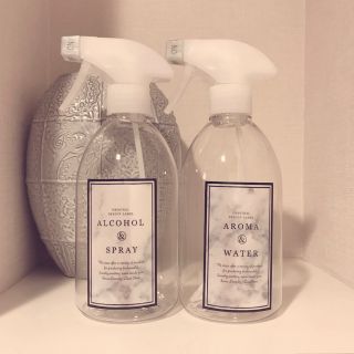 大理石調スプレーボトル(500ml)ラベルのみ3枚セット(バス収納)