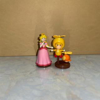 フルタセイカ(フルタ製菓)のマリオチョコエッグ ピーチ姫、プロペラ黄色キノピオ(専用)(キャラクターグッズ)