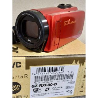 ケンウッド(KENWOOD)のVictor JVC Everio GZ-RX680-D オレンジ 美品(ビデオカメラ)