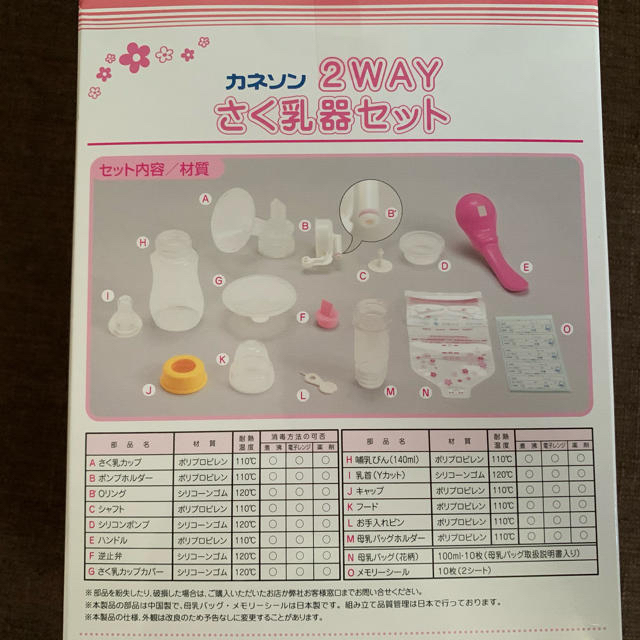 最終SALE【新品】カネソン 2wayさく乳器 母乳バッグ付き(手動搾乳機)