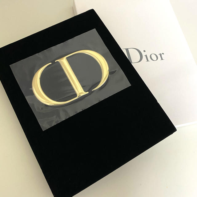 Dior ノベルティ ベロア素材ミラー