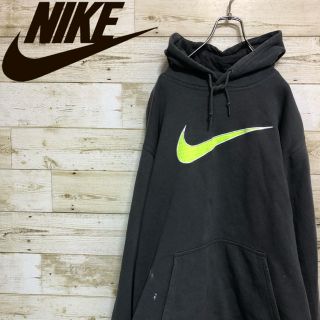 ナイキ(NIKE)のナイキ(NIKE)☆ビッグロゴ スウェット パーカー ダークグレー(パーカー)